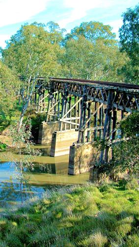 Gundagai Rail Bridge, NSW. 